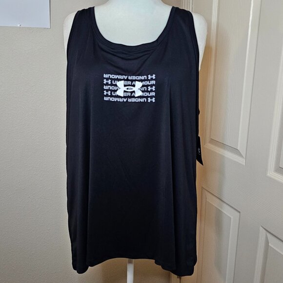 Under Armour Black Women's Velocity Graphic Tank - Picture 1 of 4
